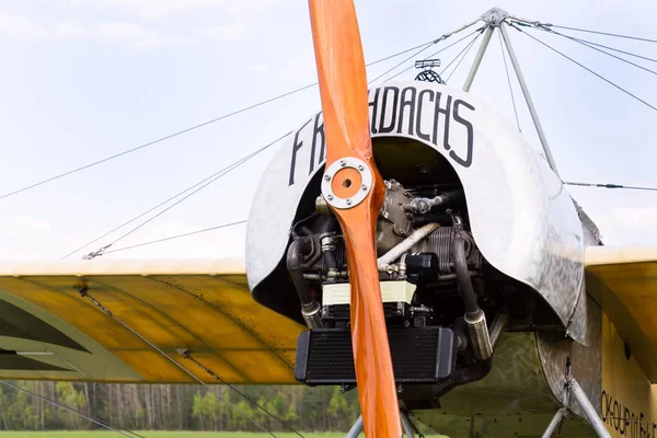 Plasy Tsjechië April 2017 Jachtvliegtuig Van Fokker Iii Eindecker Van — Stockfoto