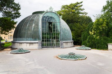 Sera orangery Lednice kale konak Lednice Valtice Unesco miras alan, Moravia, Çek Cumhuriyeti