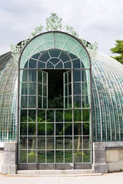 Sera orangery Lednice kale konak Lednice Valtice Unesco miras alan, Moravia, Çek Cumhuriyeti