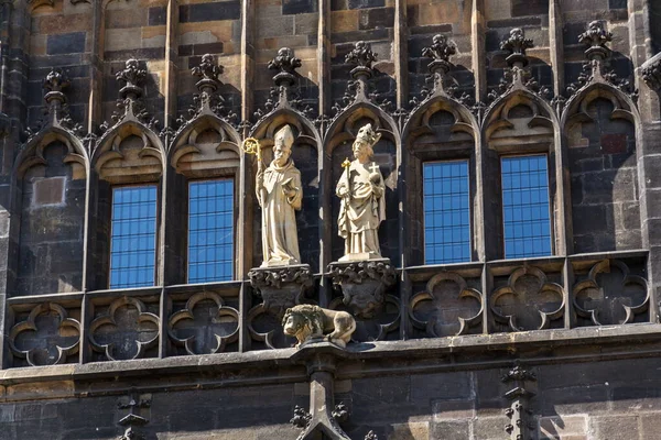 Saint Procopius Sazava Och Saint Sigismund Bourgogne Skulpturer Old Town — Stockfoto