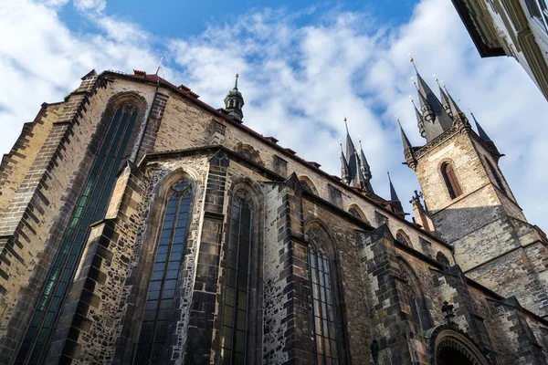 Iglesia Gótica Nuestra Señora Ante Tyn Plaza Ciudad Vieja Praga —  Fotos de Stock