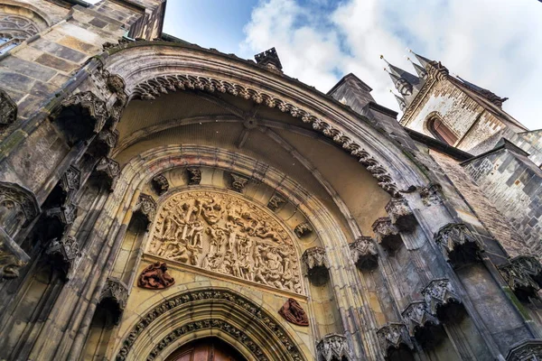 Iglesia Gótica Nuestra Señora Ante Tyn Plaza Ciudad Vieja Praga —  Fotos de Stock