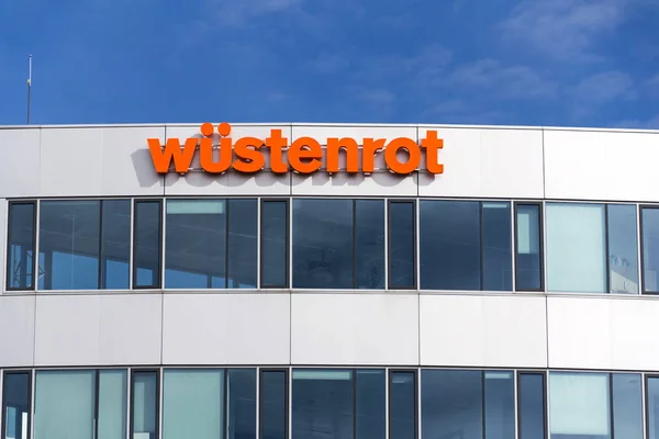 Praga República Checa Marzo 2018 Logotipo Empresa Del Grupo Wustenrot — Foto de Stock