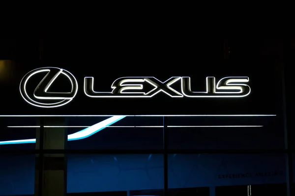 Prague República Checa Abril 2020 Logotipo Empresa Lexus Construção Concessionárias — Fotografia de Stock