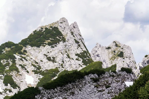 Cumbre Montaña Strichkogel Entre Grosser Donnerkogel Angerstein Los Alpes Gosau — Foto de Stock