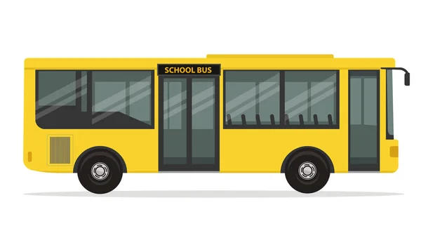 Современный Школьный Автобус Концепт Иллюстрация Векторного Дизайна — стоковый вектор