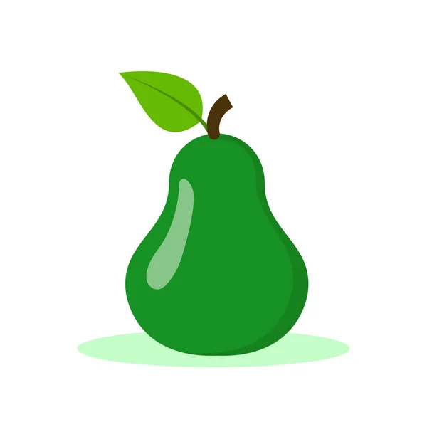 Diseño Vectorial Aguacate Verde Fresco — Archivo Imágenes Vectoriales