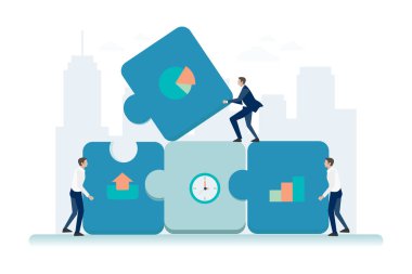 Business Vector Concept Illustration, Web iniş sayfası için elverişli, ui, mobil uygulama, editoryal tasarım, broşür, afiş ve diğer ilgili durumlar