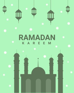 Ramazan broşürü. Vektör beckground