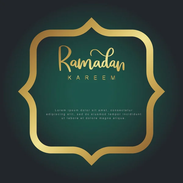 Tema Lujo Ramadán Fondo Elegante Adecuado Para Carteles Pancartas Plantillas — Vector de stock