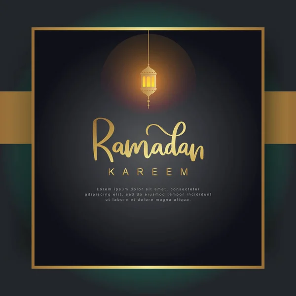 Ramadan Tema Lusso Sfondo Elegante Adatto Manifesti Banner Modelli Vendita — Vettoriale Stock