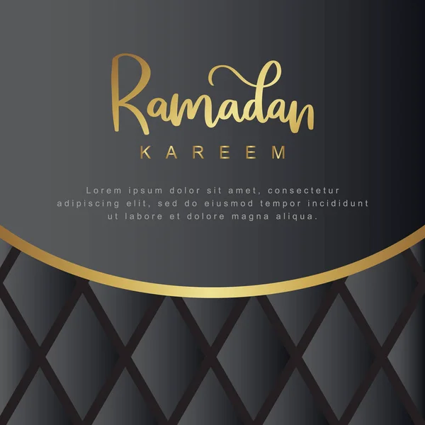 Ramadan Tema Lusso Sfondo Elegante Adatto Manifesti Banner Modelli Vendita — Vettoriale Stock