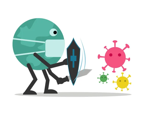 Diseño Ilustración Vectorial Contra Brote Virus Para Presentaciones Alcance Infografía — Vector de stock