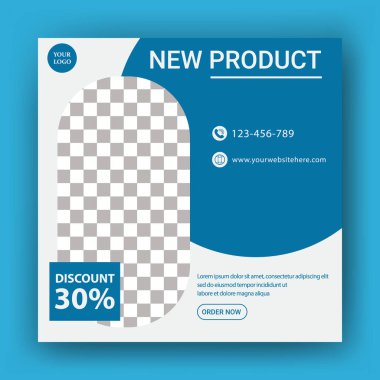 Düzenlenebilir Posta Şablonu Dijital Pazarlama için Sosyal Medya Sancakları. Dijital web harflerinin görüntüleme biçimi. Zarif kart