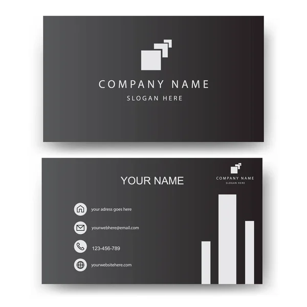 Kreatywne Eleganckie Szablony Modern Vector Business Card — Wektor stockowy