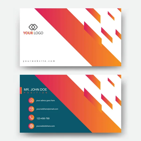 Creative Elegant Modern Vector Business Card Templates — Stock Vector