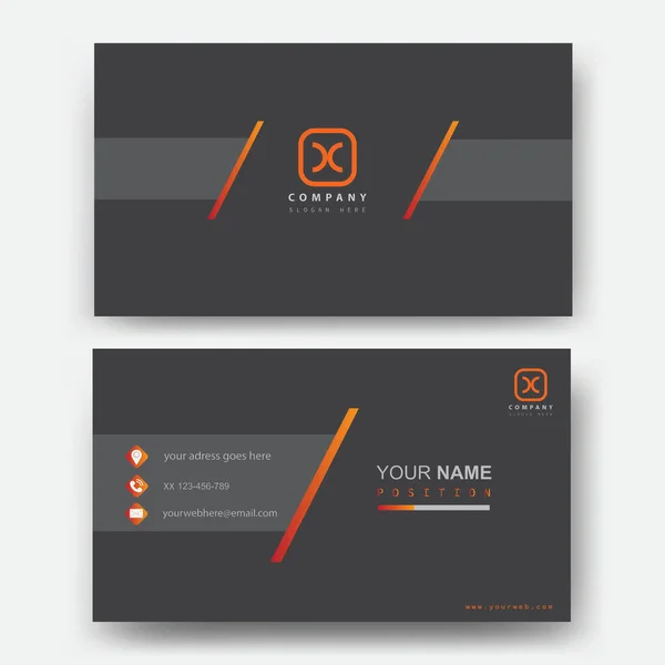 Creative Elegant Modern Vector Business Card Templates — Stock Vector