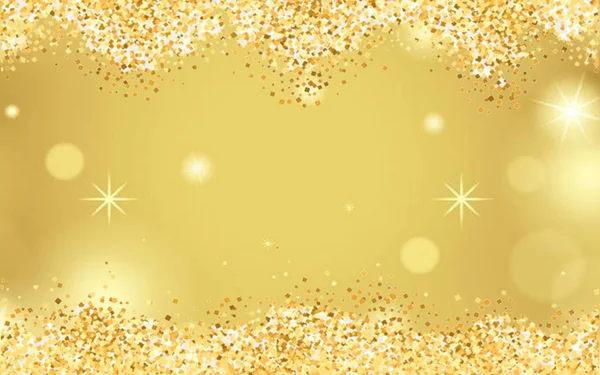 Picture Shows Golden Bokeh Background Used Merry Christmas Festival Decoration — Stock Photo, Image