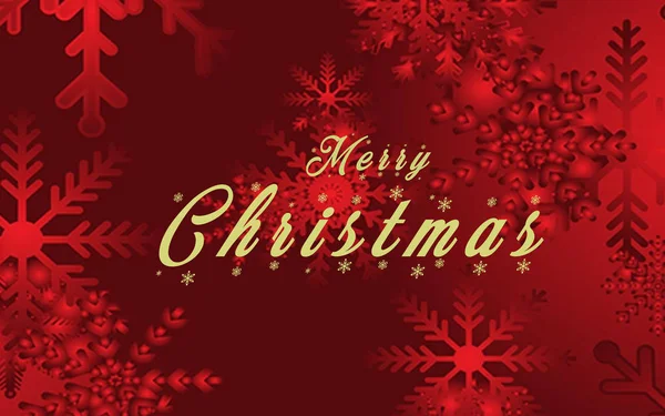 12月の新年祭を祝うために使用される赤い背景の黄金の文字メリークリスマス冬 — ストック写真
