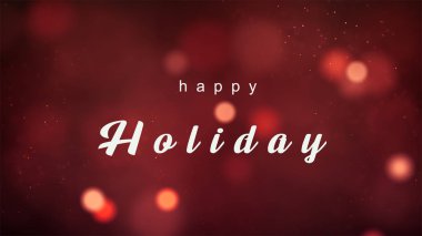 Kırmızı Bokeh 'in arka plan resmi Aralık, Noel sezonunda dekorasyon için mutlu bayramlar anlamına geliyor..