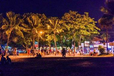 Phuket, Tayland - 15 Ocak 2018: Akşam yürüyüşü 