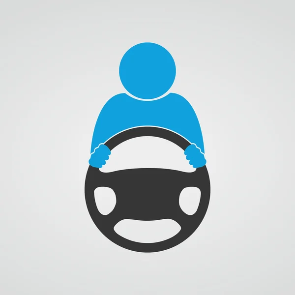 Direksiyon simidi simgesi. Vektör.