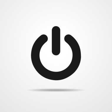 Güç simgesi. Vektör çizim