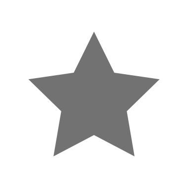 Yıldız simgesi. vektör illüstrasyonu.