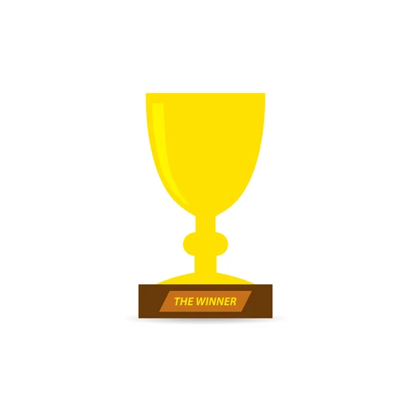 Złoty Puchar Puchar ikona. Ilustracja wektorowa. — Wektor stockowy