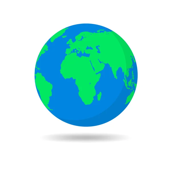 Icono del planeta Tierra. Ilustración vectorial . — Vector de stock