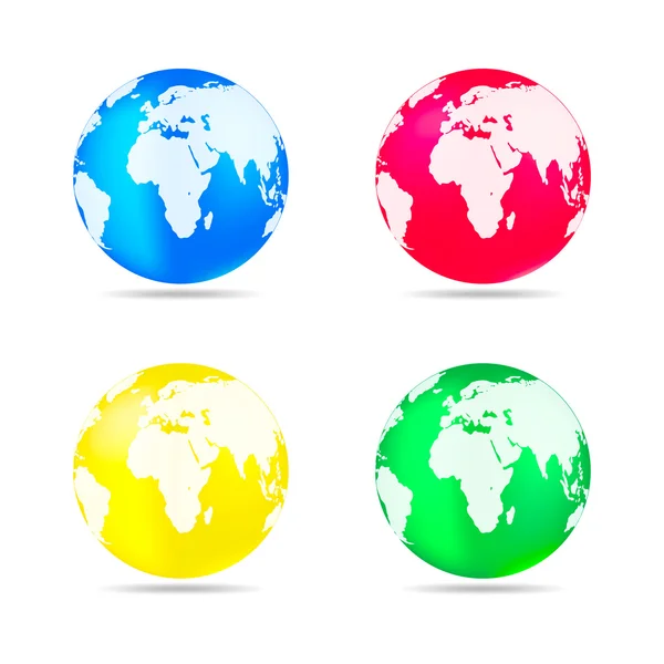 Planet Erde Ikone. Vektorillustration. — Stockvektor