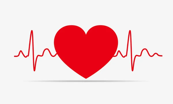 Icona del cuore. Illustrazione vettoriale. — Vettoriale Stock