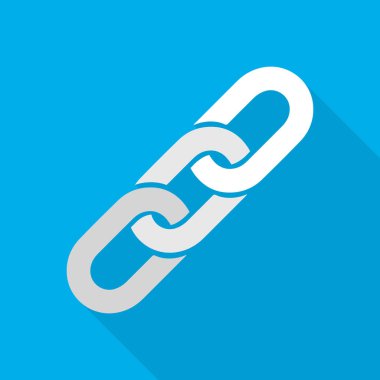 Zincir simgesi. Vektör çizim