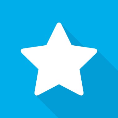 Yıldız simgesi. vektör illüstrasyonu.