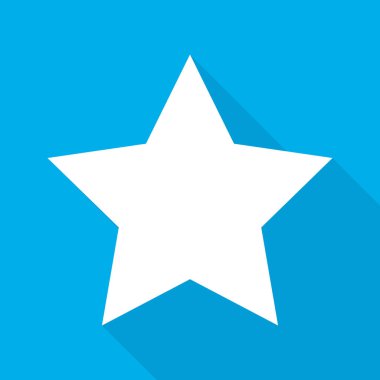 Yıldız simgesi. vektör illüstrasyonu.