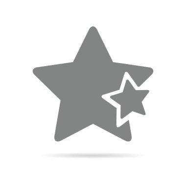 Yıldız simgesi. vektör illüstrasyonu.