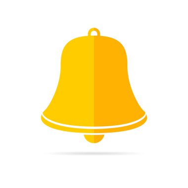 Handbell simgesi. Vektör çizim.