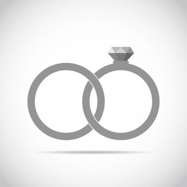 Alyans ikonu. vektör illüstrasyonu.