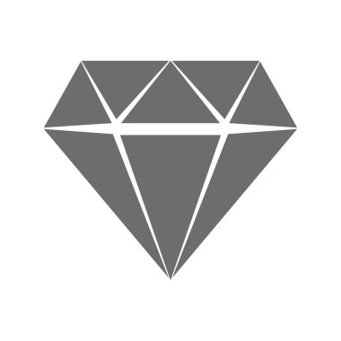 Elmas ikonu. vektör illüstrasyonu.
