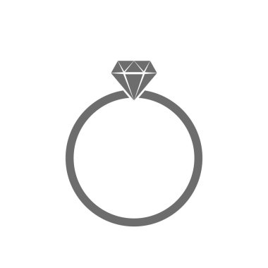 Alyans simgesi. Vektör çizim.