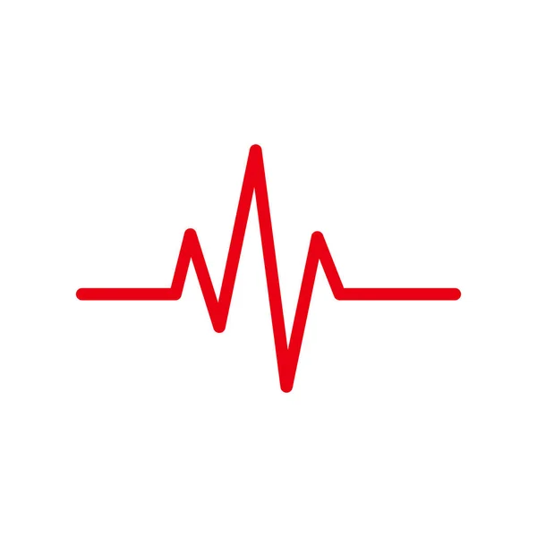 Icône Heartbeat - illustration vectorielle . — Image vectorielle