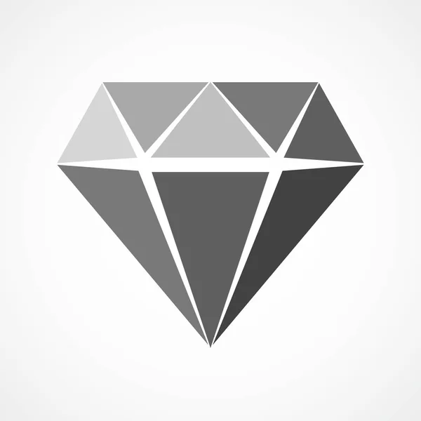 Ícone de diamante. ilustração vetorial. — Vetor de Stock