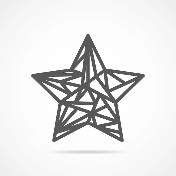 Star-Symbol. Vektorillustration. — Stockvektor