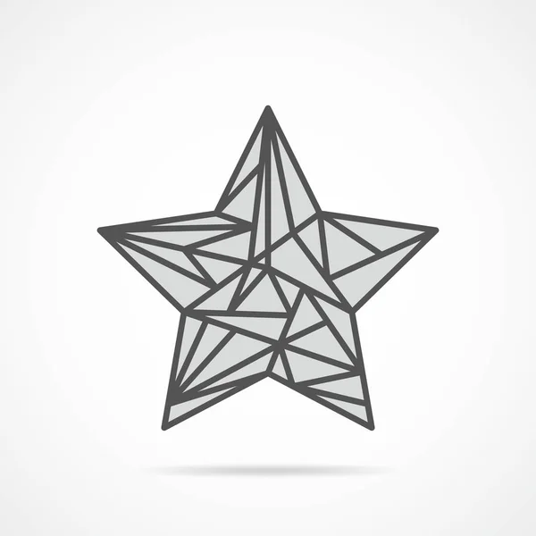 Star-Symbol. Vektorillustration. — Stockvektor