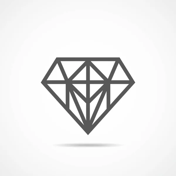 Icono de diamante. ilustración vectorial. — Vector de stock