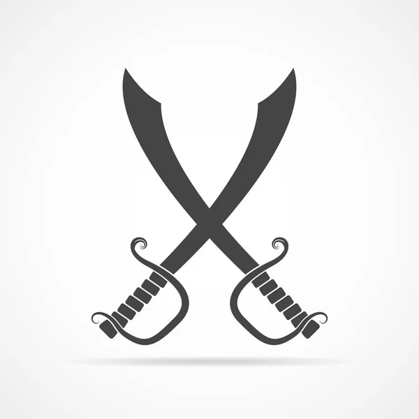 Schwert-Symbol. Vektorillustration. — Stockvektor