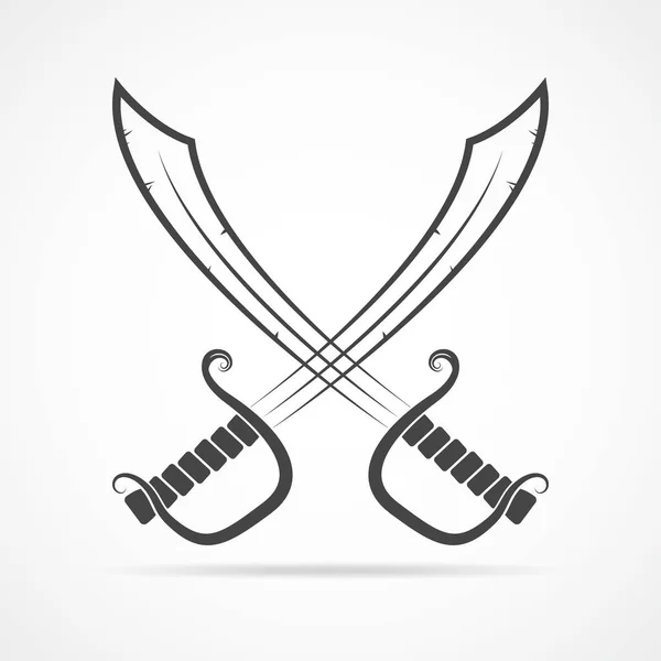 Icona della spada. illustrazione vettoriale. — Vettoriale Stock