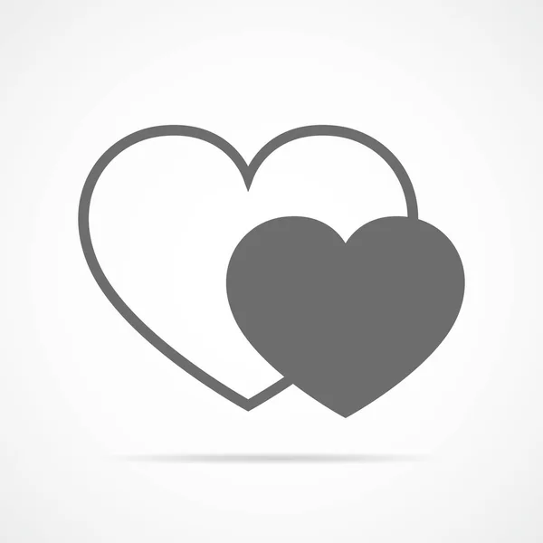 Icono abstracto del corazón. ilustración vectorial . — Vector de stock