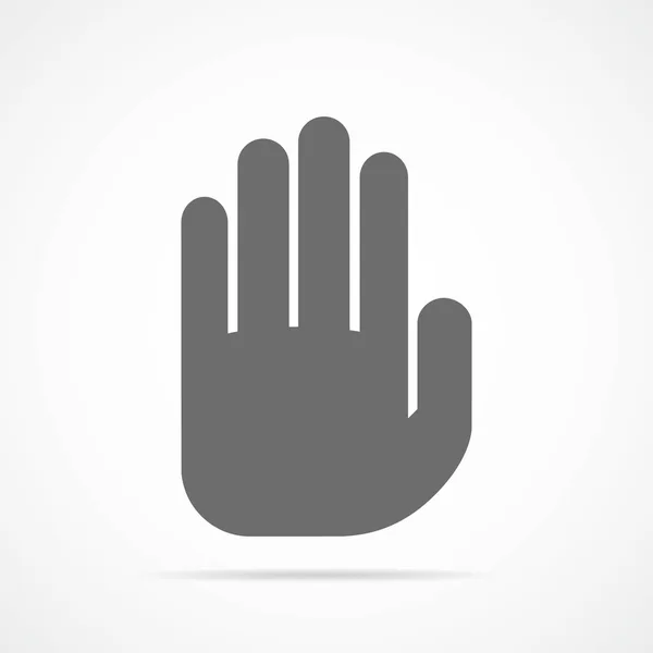 Palm of the human hand, icon. Vector illustration. — Stock Vector