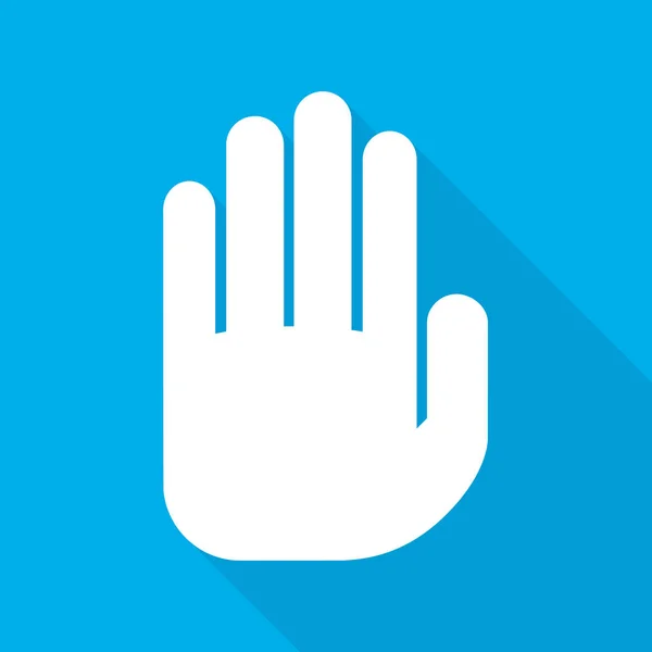 La paume de la main humaine, icône. Illustration vectorielle . — Image vectorielle